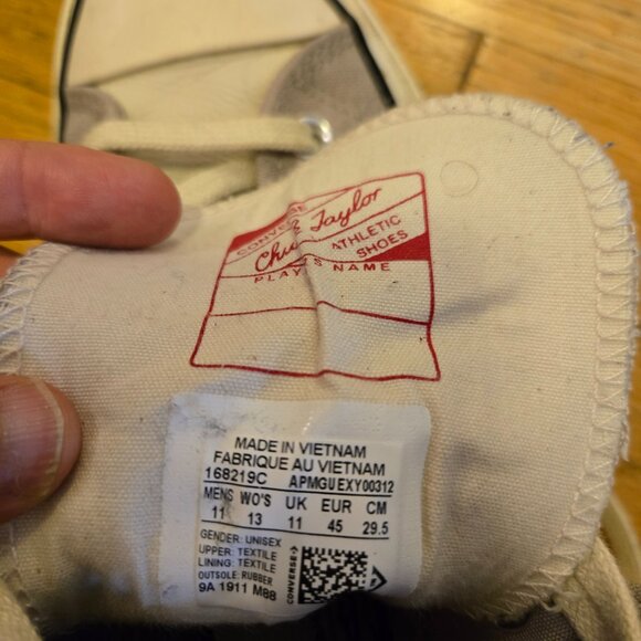 Converse x Fear Of God Essentials Gray Chuck 70 High Top Mens Size 11 168219C - Picture 5 of 7